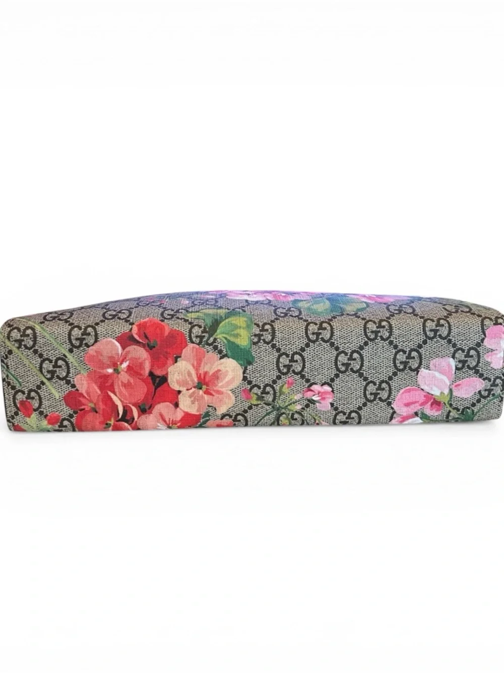 Gucci GG Supreme Blooms Floral Zip Canvas Pouch Clutch - Authentic w/ COA - Picture 5 of 9